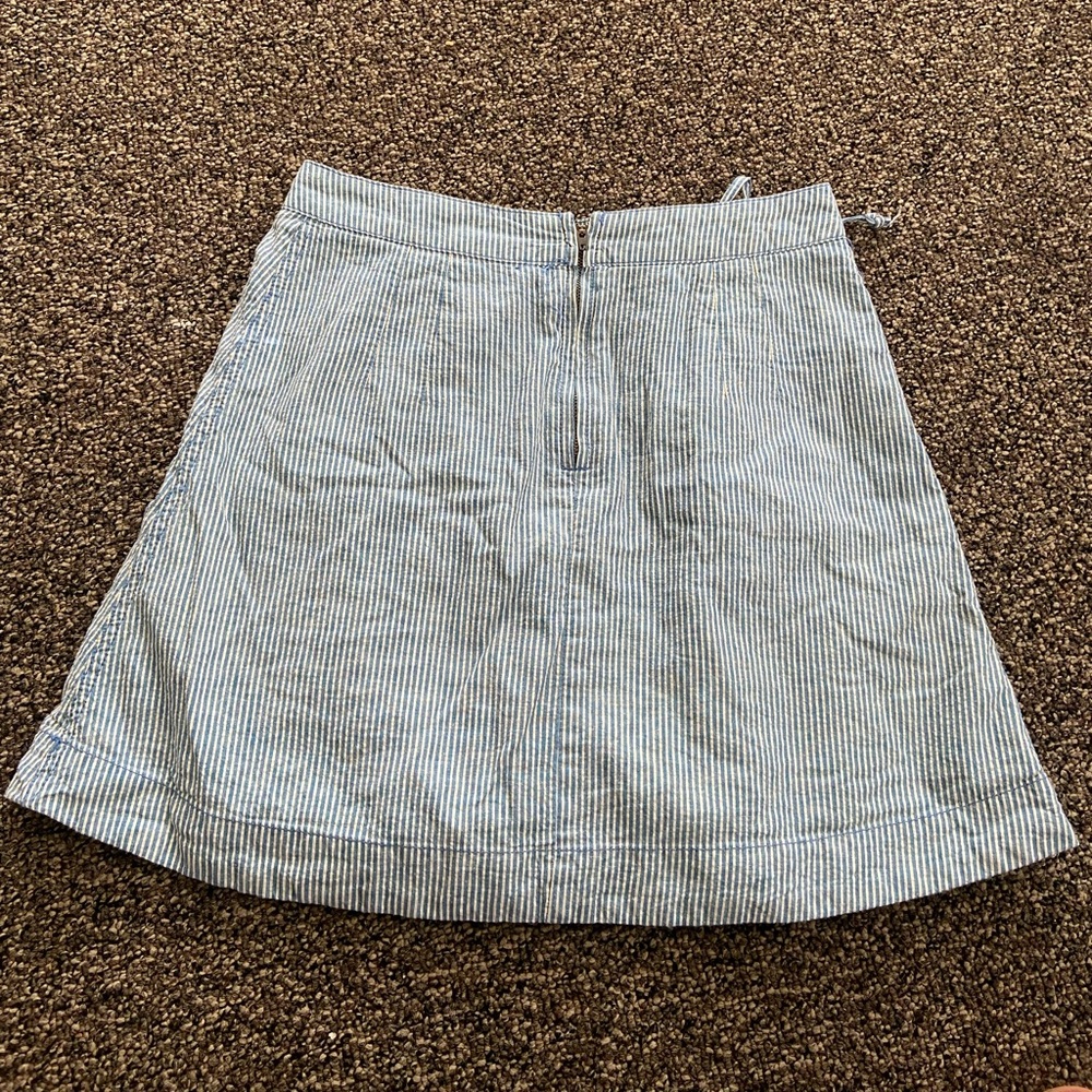 Free People skirt, Blue & White  size:8 - Picture 4 of 14